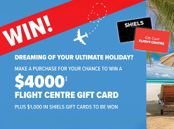 Win 1 of 2 Flight Centre Gift Card