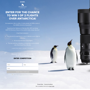Win 1 of 2 flights over Antarctica!
