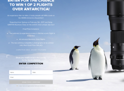 Win 1 of 2 flights over Antarctica!