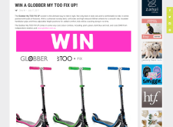 Win 1 of 2 Globber My TOO FIX UP scooters