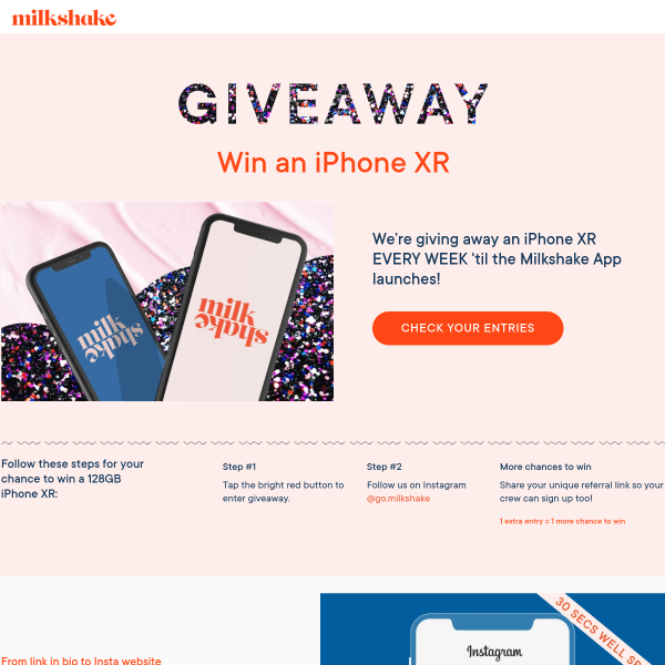 Win 1 of 2 iPhone XR smartphones!