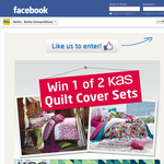 Win 1 of 2 KAS Quilt Cover Sets!