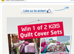 Win 1 of 2 KAS Quilt Cover Sets!