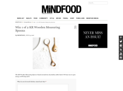 Win 1 of 2 KR Wooden Measuring Spoons!