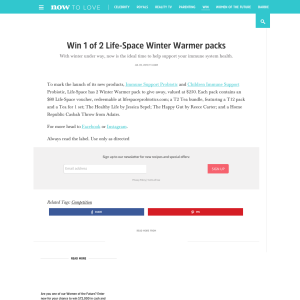 Win 1 of 2 Life-Space Winter Warmer packs