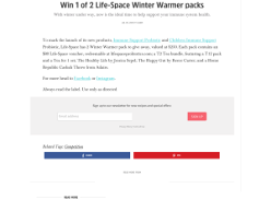 Win 1 of 2 Life-Space Winter Warmer packs