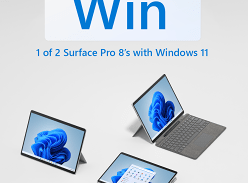 Win 1 of 2 Microsoft Surface Pro 8 Devices & Surface Pro Signature Keyboard with Slim Pen