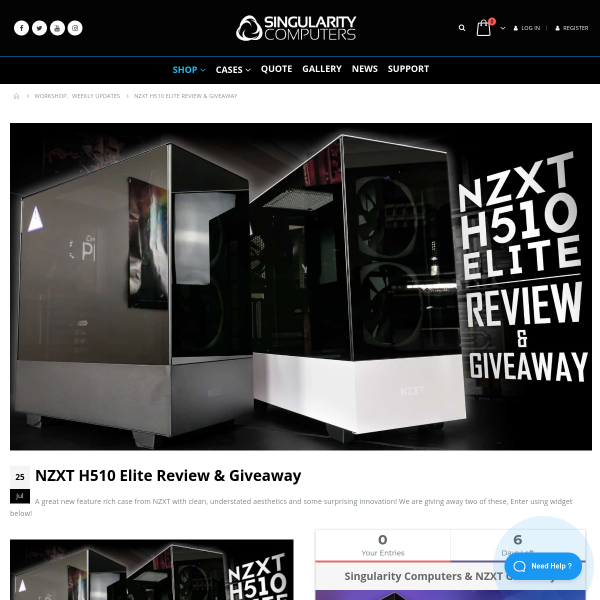 Win 1 of 2 NZXT H510 Elite Chassis Worth $255