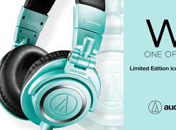 Win 1 of 2 Pairs of Audio Technica M50x Limited Edition Ice Blue Headphones
