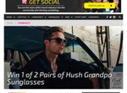 Win 1 of 2 pairs of 'Hush Grandpa' sunglasses!