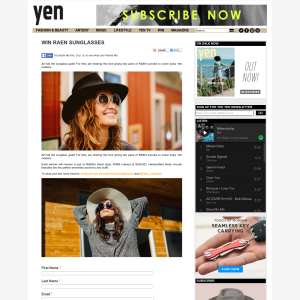 Win 1 of 2 pairs of RAEN NOMI sunglasses!