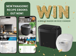 Win 1 of 2 Panasonic 10-Cup Rice Cookers or a Bread Maker