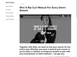 Win 1 of 2 Rip Curl Wetsuit Prize Packs