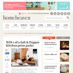 Win 1 of 2 Salt & Pepper Kitchen prize packs - HomeHeaven