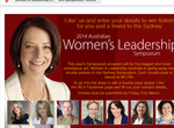 Win 1 of 2 seats at the 2014 Women's Leadership Symposium in Sydney!