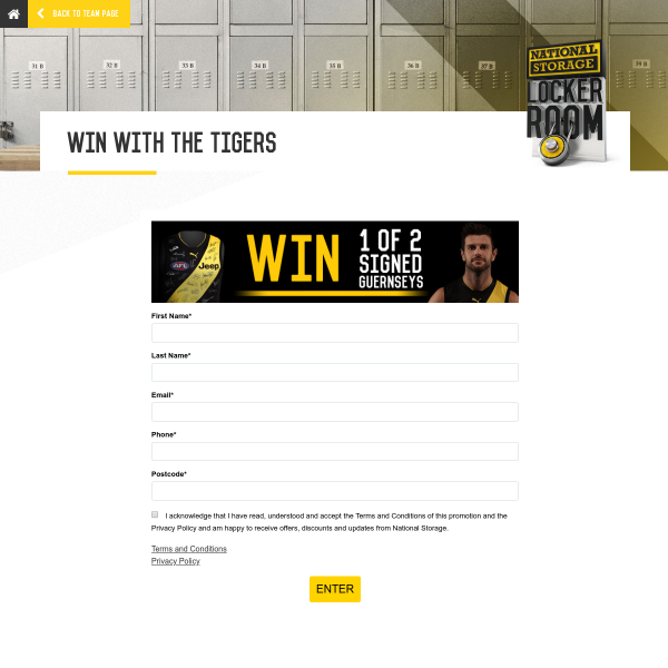 Win 1 of 2 signed Tigers guernseys