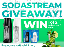 Win 1 of 2 Sodastream Spirit Sparkling Water Makers