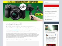 Win 1 of 2 Sony Alpha A6400 Mirrorless Camera Kits