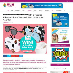 Win 1 of 2 Toddler Prize Packs