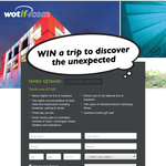 Win 1 of 2 trips to Canberra!