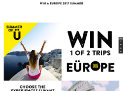 Win 1 of 2 trips to Europe!