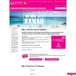 Win 1 of 2 trips to Hawaii for 2!
