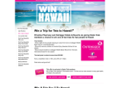 Win 1 of 2 trips to Hawaii for 2!