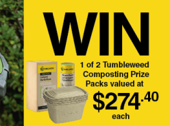 Win 1 of 2 Tumbleweed Composting Prize Packs