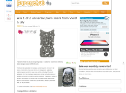 Win 1 of 2 universal pram liners from Violet & Lily