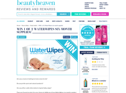 Win 1 of 2 WaterWipes six-month supplies