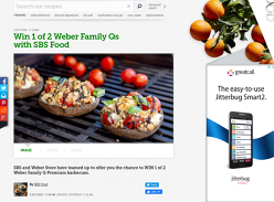 Win 1 of 2 Weber Family Qs with SBS Food