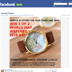 Win 1 of 2 World Map Watches - HungryRoman