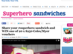 Win 1 of 20 $250 'Coles Myer' gift cards!