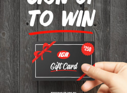 Win 1 of 20 $250 Gift Cards