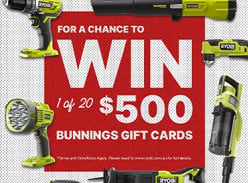 Win 1 of 20 $500 Bunnings Gift Cards