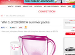 Win 1 of 20 'BRITA' summer packs!