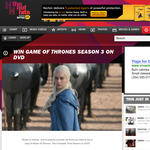 Win 1 of 20 copies of 'Game of Thrones' Season 3 on DVD!