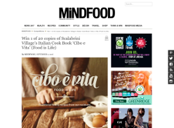 Win 1 of 20 copies of Scalabrini Village's Italian Cook Book 'Cibo e Vita' (Food is Life)!
