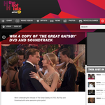 Win 1 of 20 copies of 'The Great Gatsby' DVD & soundtrack!