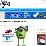Win 1 of 20 double movie passes to Monsters, Inc. 3D!