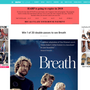Win 1 of 20 double passes to see Breath