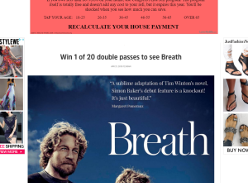 Win 1 of 20 double passes to see Breath