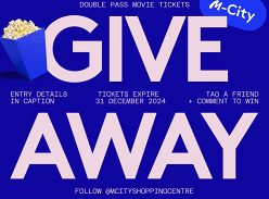 Win 1 of 20 Double Passes to Village Cinemas at M-City