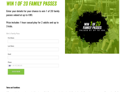 Win 1 of 20 Family Passes to Ninja Parc (Melbourne)