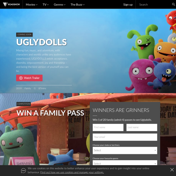 Win 1 of 20 Family Passes to UglyDolls