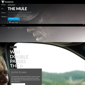 Win 1 of 20 in-season passes to see The Mule