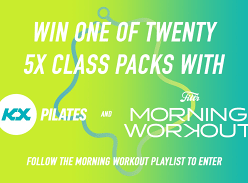 Win 1 of 20 KX Pilates 5 Class Packs