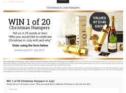 Win 1 of 20 Moët Christmas Hampers Worth $149