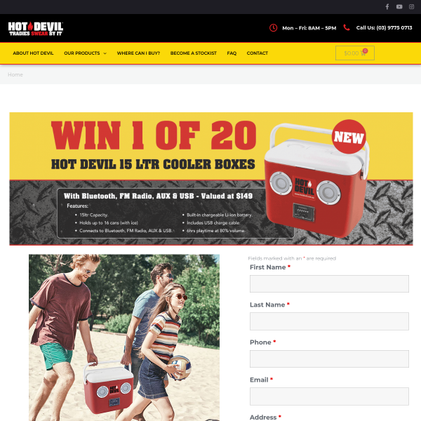 Win 1 of 20 New 15 Litre Cooler Boxes!