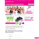 Win 1 of 20 Priceline Pharmacy Netball kits for your club!